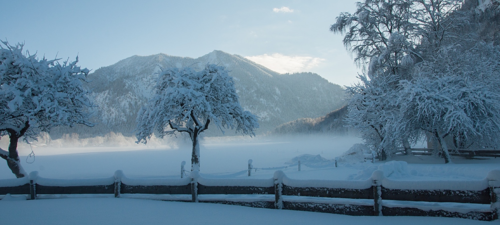 Winter Märchenland rund um den Festlhof in Rottach-Egern am Tegernsee