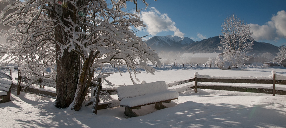 Winter Märchenland rund um den Festlhof in Rottach-Egern am Tegernsee