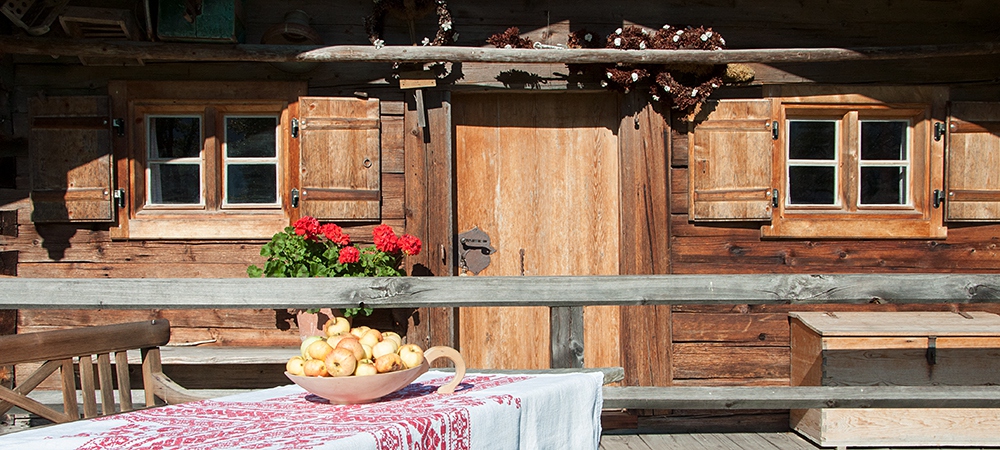 Garten mit Hütte Festlhof in Rottach-Egern am Tegernsee